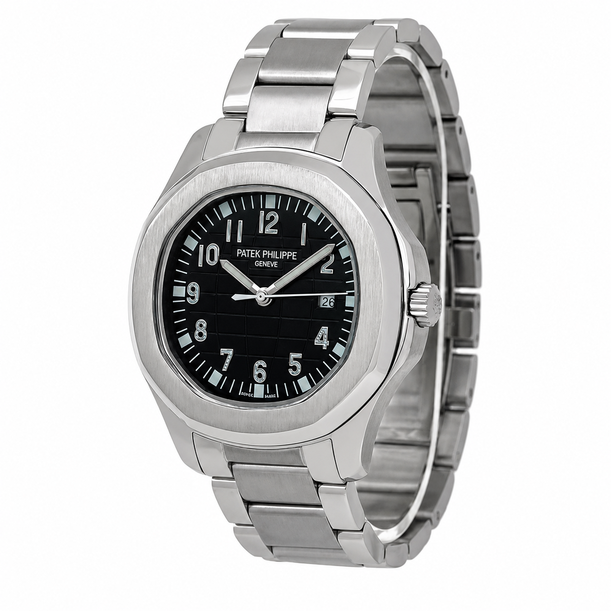 ساعت مردانه پتک فیلیپ آکوانا | مدل Patek 7349-G | استیل صفحه مشکی لوکس