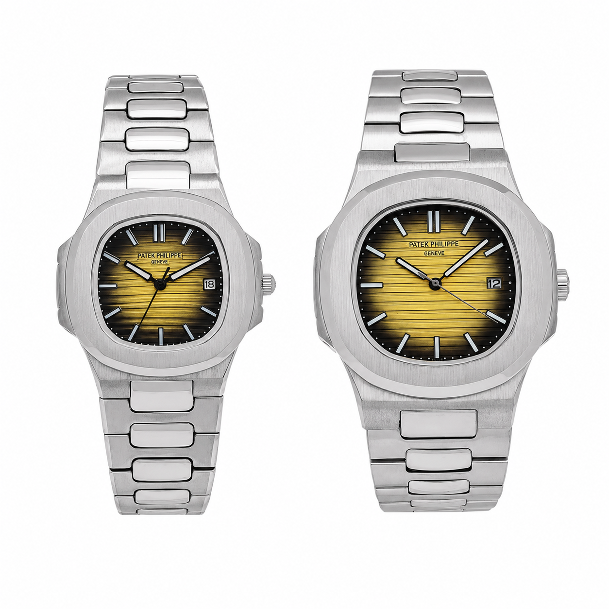 ساعت ست پتک فیلیپ | مدل Patek 6549-S | استیل صفحه مشکی زرد لوکس