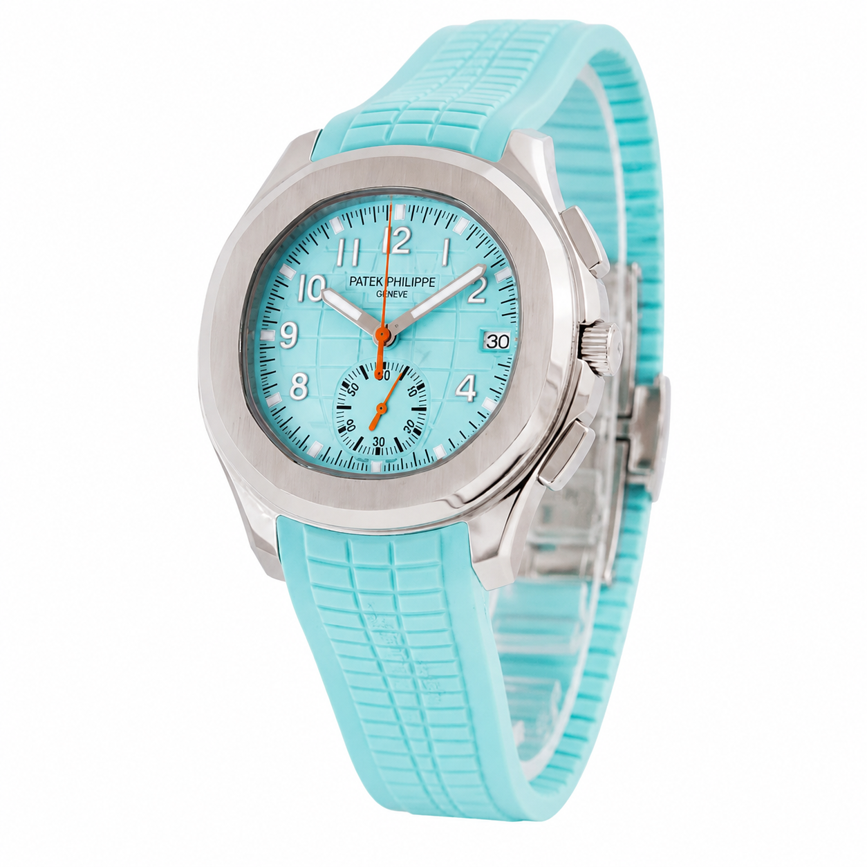 ساعت مردانه پتک فیلیپ آکوانا Patek 4602-L | تیفانی بند رابر لوکس
