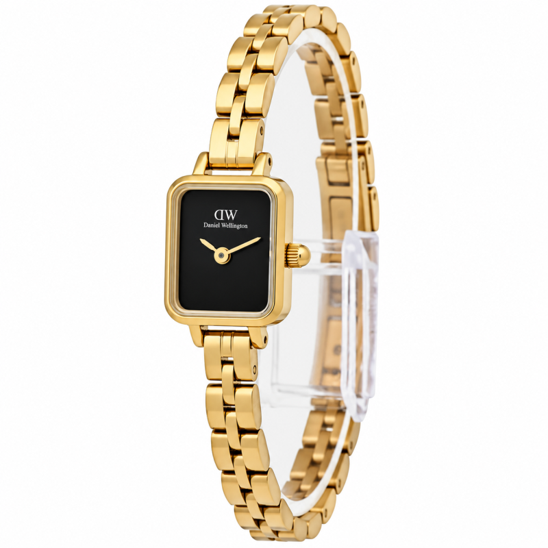Elegant Gold Watch on Clear Stand | اشدی