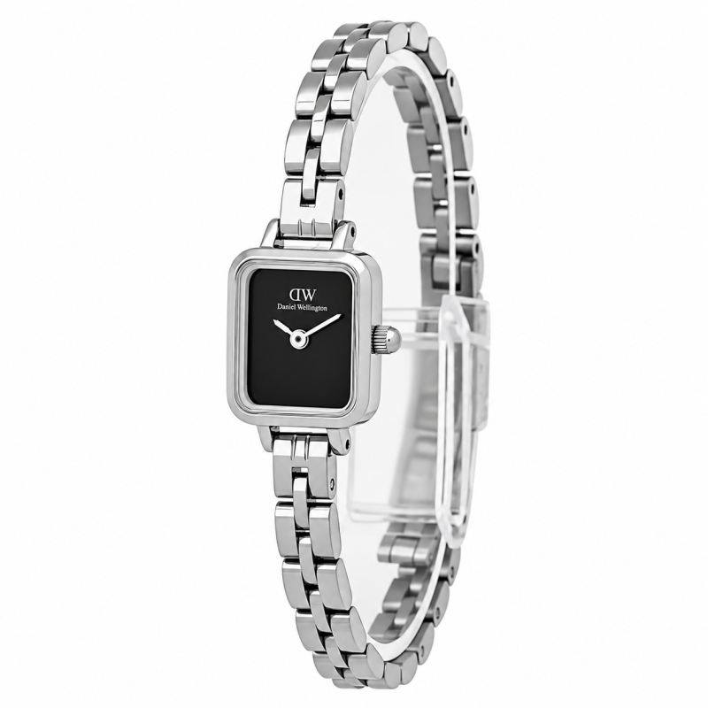 Silver Rectangular Watch on White | اشدی